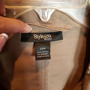 Style & Co Jackets & Coats - Button up Style & Co jacket in EUC Style & Co Jackets & Coats - Button up Style & Co jacket in EUC